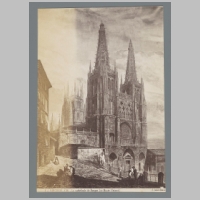 Catedral de Burgos, Fotoreproductie van schilderij van F.J. Parcerisa, La Cathedrale de Burgos (au Musee National), Wikipedia.jpg
